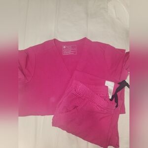 Figs Set  XS top and bottom electric orchard pink.